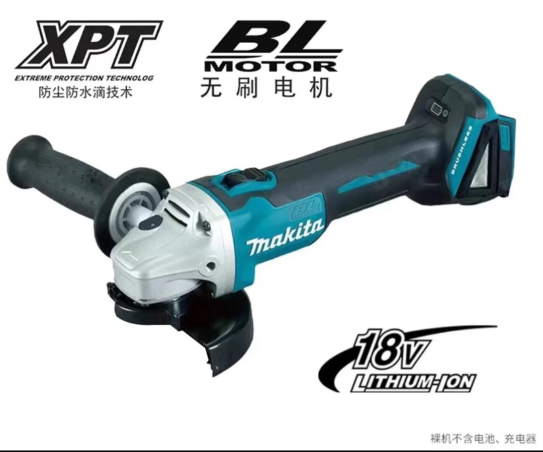 Makita angle grinder GDA404 multifunctional charging cutter 18V lithium battery 6.0AH brushless grinder