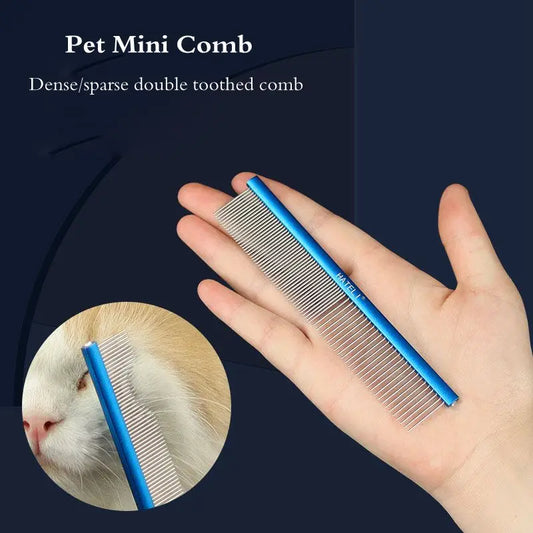 High Quality Pet Dog Comb Small Size Grooming Comb For Shaggy Cat Dogs Barber Grooming Tool Salon Pet Grooming Stainless Comb