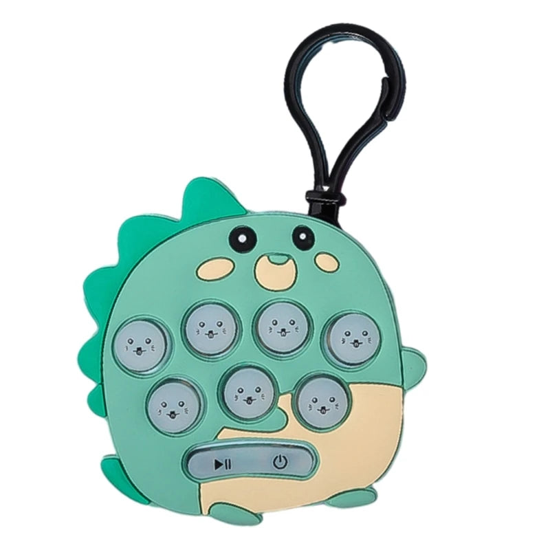 Decompression Push Bubble Game Console Toy Autistic Kids Stress Relief Keychain