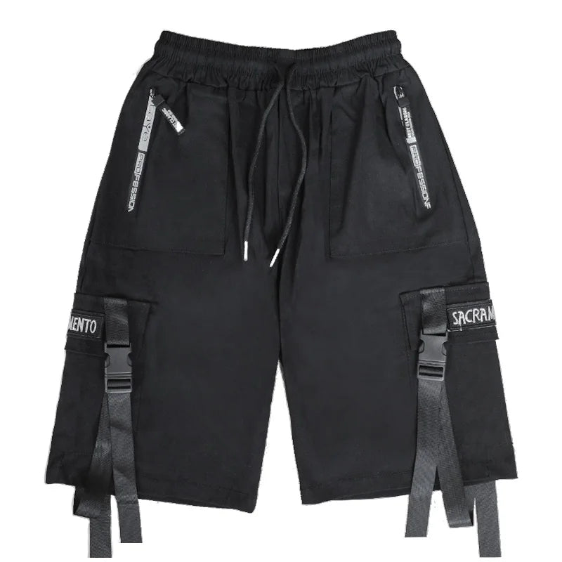 Summer Shorts Men Harajuku Streetwear Casual Man's Cargo Shorts Fashion Techwear Japanese Korea Hip Hop y2k Punk Male Clothing