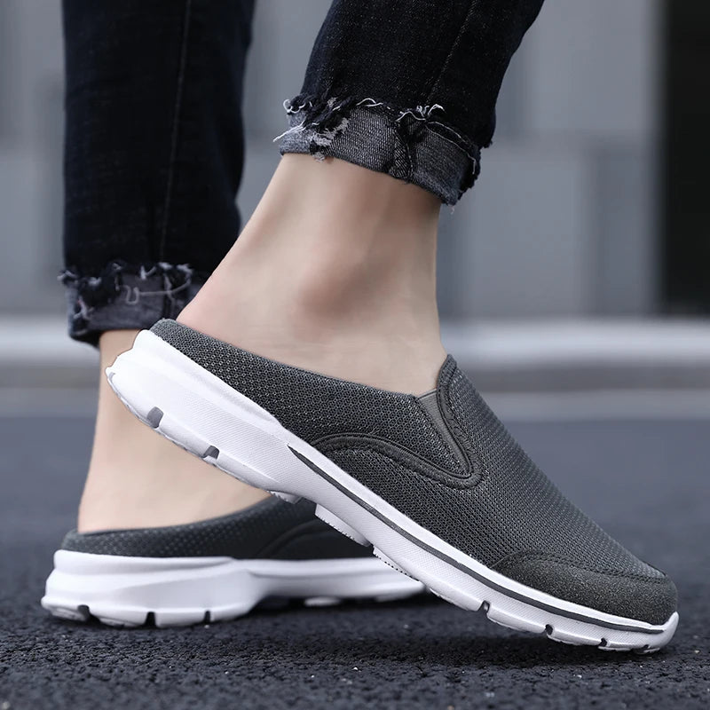 Men Shoes Summer 2023 Comfortable Walking Footwear Fashion Sneakers for Men Loafer Casual Shoes Mesh Breathable Slippers