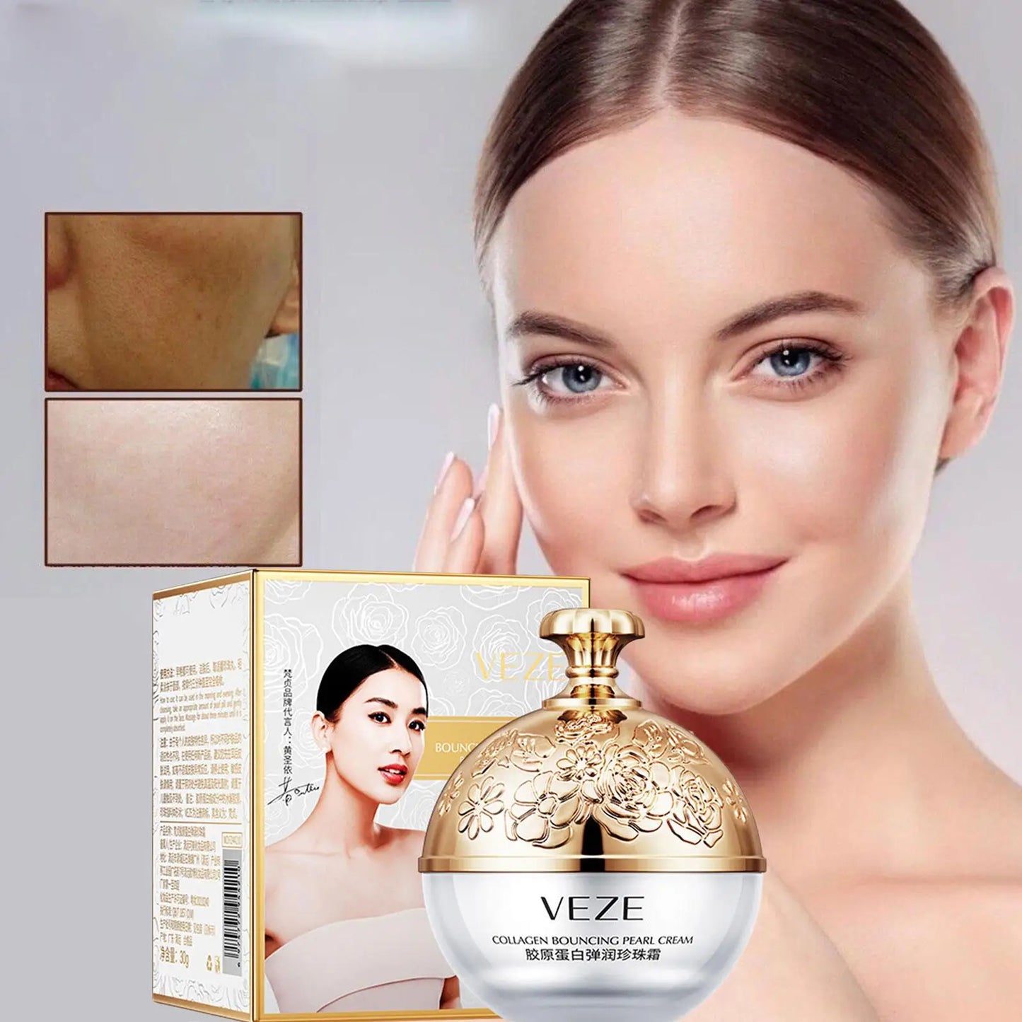 Collagen Pearl Filling Facial Cream For Face Women
