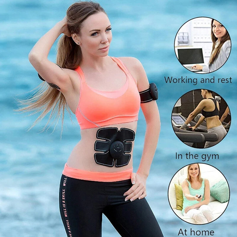 Muscle Stimulator Trainer Smart Fitness Abdominal Training Electric Body Weight Loss Slimming Device