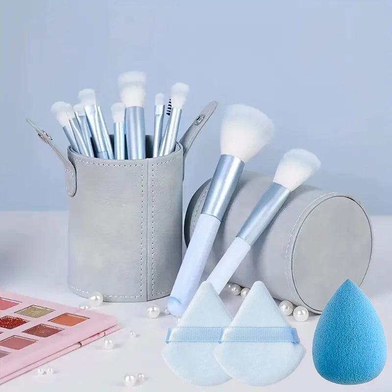 Professional 8/14PCS Makeup Brushes Set Sponge Beauty Sponge for Women Cosmetic Brush Loose Powder Brush Blending Beauty Tools