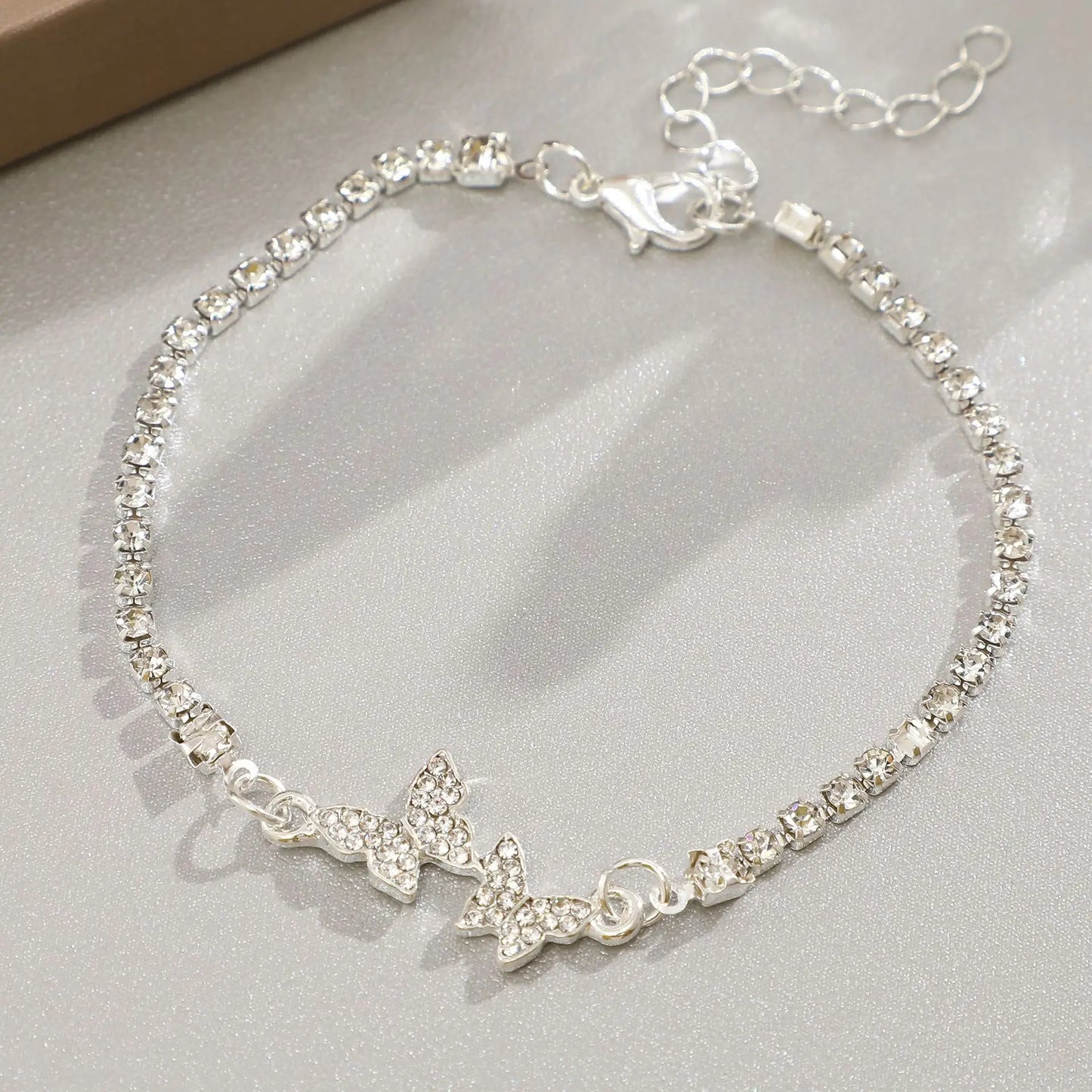 925 Sterling Silver Butterfly Bracelet For Women Fashion Luxury